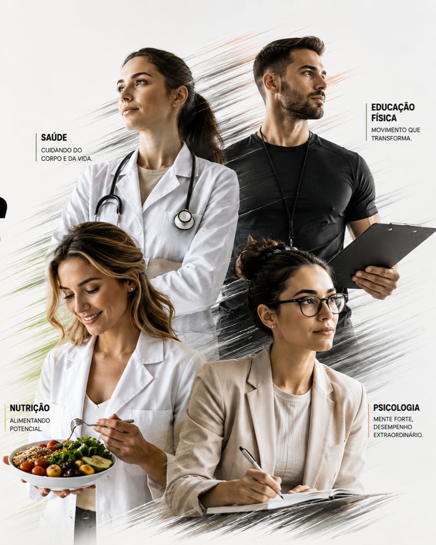 Profissionais de saúde, nutrição, psicologia e educação física